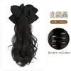 Pinza de garra para peluca Koni para mujer, cabello artificial, accesorio para el cabello de lazo de verano, cabello largo rizado perezoso, peluca de coleta baja, coleta trenzada