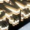 Letras Publicitarias de Logo Acrílico para Empresas, Publicidad de Fachadas, Letras Luminosas, Producción de Letreros Mini con Retroiluminación de Cristal Corporativo