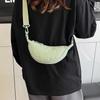 Bolso coreano de un solo hombro para axila para mujer 2025 Verano Nuevo Bolso de tela de nailon Bolso Dumpling Ins Casual Deportivo Bolso bandolera