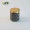 Bote de Plástico Transparente con Tapa de Aluminio de 270ml, Bote de Empaque de Grado Alimenticio, Bote Redondo Sellado, Botella de Boca Ancha para Té Aromático para Mascotas
