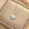 Internet Celebrity Ins Style Elegante Zircônio Completo Colar de Trevo de Quatro Folhas Feminino Luz Luxo High-end Moda Nova Clavícula Pingente de Corrente
