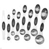 Cuchara de acero inoxidable estrictamente seleccionada juego de cucharas medidoras de doble cabeza utensilios para hornear cuchara medidora de succión magnética herramientas de cocina cuchara medidora magnética fuerte