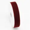 Suministro Rollo Pequeño Cinta de Terciopelo 1cm 2.5cm 4cm Cinta Decorativa de Terciopelo Borgoña Verde Venta Caliente Transfronteriza