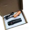 Linterna Mini de Aleación de Aluminio Luz Fuerte para Exteriores 18650 Tres Ojos Cuatro Ojos Cortador Monstruo Clip para Bolígrafo Imán Linterna