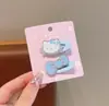 Grampo de Cabelo com Glitter Fino Doce e Cool Kt Laço Coração de Menina Presilha Lateral para Franja Presilha Bb Acessórios de Cabelo Versáteis para Estudante
