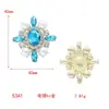 Novas Joias de Liga Flor Rosa Placa Acessórios Placa Flor Geométrica Fivela de Diamante DIY Materiais para Sapatos de Noiva, Roupas e Bolsas