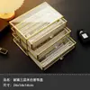 Caja de Almacenamiento Transparente de Gran Capacidad para Bolígrafos con Veta de Madera de Nogal Negro, Caja Vintage para Almacenamiento y Exhibición de Papelería, Caja de Gabinete a Prueba de Polvo