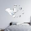JM3512 Love Wings 3d tridimensional acrílico espelho adesivo de parede quarto das crianças cabeceira decoração de parede autoadesivo