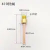 Válvula de Carga R22/R410A, Válvula de Aguja Engrosada para Aire Acondicionado y Refrigerador, Boquilla de Llenado de Líquido, Válvula de Aguja para Puerto de Detección de Flúor