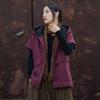 26 Chaleco de Mujer Original Nuevo Diseño Acolchado Engrosado Cálido Estilo Vintage de Lino y Algodón de Invierno Versátil de Ramio