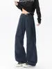 Pantalones cargo de algodón color caqui con pliegues estilo americano, pantalones anchos sueltos de pierna ancha lavados para otoño, pantalones casuales de paracaidista de moda