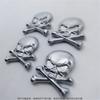 Adornos Hueso Blanco Ruso Harley Italiano Metal Placa Decorativa Aleación Calavera Bolso Mafia Placa de Nombre