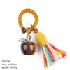 Chaveiro de maçã de cristal natural 20mm transfronteiriço pingente trançado Véspera de Natal decoração de bolsa de maçã de ágata