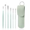 Juego de Cucharas para Limpiar Oídos de Acero Inoxidable Profesional Herramienta para Recoger Cera de Oído de Acero Inoxidable Hebilla Cuchara para Oídos Limpieza de Oídos