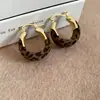 Pendientes Retro Flocados en Forma de U para Otoño e Invierno, Lujo Accesible y Pendientes de Gama Alta, Ropa Simple para el Trabajo Diario, Pendientes Elegantes Versátiles para Mujer