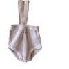 Traje de Verano para Niños Camiseta de Algodón Puro Pantalones Cortos con Tirantes Traje de Dos Piezas Ropa de Verano para Bebés Pantalones Cortos Finos para Niñas tipo Pañal