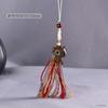 Cadena para teléfono móvil con diseño de sándalo verde del zodíaco, colgante para bolso de coche, cordón de animal pequeño, colgante con borlas coloridas, texto de reproducción al por mayor