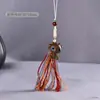 Sándalo Verde Doce Constelaciones Cadena para Teléfono Móvil Colgante para Bolso de Coche Colgante de Animal Pequeño Cordón Colgante Adorno de Borla de Colores