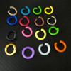 1.2*8mm Anel Aberto Pequeno Anel de Metal Anel Fechado Colorido DIY Conectando Anel Duplo Joia de Metal Corrente Pendente Anel de Joia