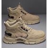 Sapatos Masculinos para Primavera, Antiderrapantes e Resistentes ao Desgaste, Botas de Trabalho Outdoor de Cano Alto, Novas Botas Martin Esportivas Masculinas