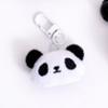 Llavero de peluche de dibujos animados, colgante para bolso, lindo animal de peluche, muñeco de peluche corto de panda