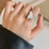 Anillo Abierto Mariposa Tridimensional de Diseño de Nicho Ins Estilo Francés, Joyería de Lujo Ligero de Moda Personalizada de Gama Alta para Mujeres