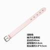 Abrigo Cortavientos para Mujer Cuello Hebilla Accesorios Botones Negro Cinturón Hebilla Metálica Correa de Manga Hebilla de Cuero