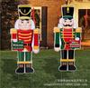 Letrero exclusivo transfronterizo de Navidad Cascanueces para exteriores Tarjeta de patio americano Decoración de cartón corrugado uv