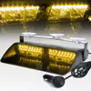 Luz de Advertência Embutida para Carro 16 LEDs Luz de Teto Luz Estroboscópica Alta Potência À Prova D'água 12V 3 Tomadas para Acendedor de Cigarros