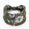 Diadema Bohemia con Estampado Geométrico Transfronterizo Temu Diadema Vintage Anudada para el Cabello de Mujer Banda Ancha con Bloques de Color
