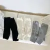 Polainas estilo Miu, nueva colección de otoño, polainas sin pie con volantes estilo japonés, calcetines holgados acanalados de color liso, adelgazantes, estilo coreano