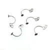Pin de Oreja de Acero Inoxidable con Puntos Colgante Decorativo de Clip de Oreja en Forma de U de Acero de Titanio Joyería DIY para Orejas Accesorios