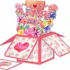 Mariposa de Colores 3D Caja Creativa Pop-Up 3D Tarjeta de Felicitación Día de San Valentín Día de la Madre Día del Maestro Cumpleaños Deseo