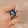 Estilo Europeo y Americano Collar y Pendientes de Pavo Real con Piedras Preciosas de Colores y Diamantes Completos Accesorios para Vestido de Novia Mujeres Fábrica Venta al por Mayor Lujo Ligero