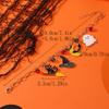 Pulsera combinada de Halloween con cabeza de calabaza, araña, murciélago, casa fantasma, calavera, decoración navideña, pulsera creativa