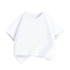Playera de Manga Corta de Algodón Puro para Niñas Mayores, Nueva Moda de Verano, Top Rosa Trendy para Niñas