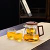 Tetera estilo chino para hacer té en casa resistente a altas temperaturas a prueba de explosiones tipo prensa cafetera automática para separación de té taza de lujo que se agita