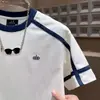 2026 Verão Nova Moda Tendência Simples Esportiva Camiseta Masculina Gola Redonda Manga Curta Bordada Casual Confortável Manga Curta