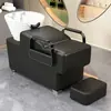 Cama de Lavar Cabelo para Salão, Cama de Lavagem Simples Semi-Reclinável para Salões de Beleza, Venda Direta do Fabricante, Cama de Salão de Beleza Moderna