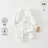 Roupas de Bebê Classe A Macacão 100% Algodão Todas as Estações Sem Costura Camada Base Primavera e Outono Romper Macacão Unissex para Recém-Nascido