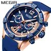 Nuevo Reloj de Cuarzo para Hombre Meiger Sports Multifuncional Calendario Esfera Grande Luminosa Modelo: 2083G