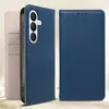 Adecuado para Funda de Teléfono Samsung S26 con Bloqueo de Color, Funda de Cuero S25 Ultra con Ranura para Tarjeta, Funda Protectora Nueva Tipo Flip Magnético S24 Fe