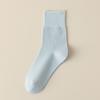 Calcetines Lunares Color Caramelo Niñas Algodón Puro Sin Costuras Pilas Blancos Estilo Ins Calcetines Medias de Primavera y Otoño