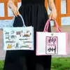 Bolsa Tote de Linho Impermeável Cultural e Criativa de Liuzhou Logo Imprimível Bolsa de Lona Portátil Lembranças Pronta para Atacado