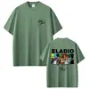 Camiseta Gráfica de Álbum do Rapper Eladio Carrion para Homens e Mulheres Moda Hip-Hop Tendência Música