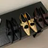 Primer Encuentro 2026 Otoño Estilo Retro Francés Puntiagudo Mary Jane Zapatos de Cuero para Mujer con Una Correa y Boca Baja Tacón Bajo