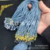 Cordón para Colgante de Bloques de Color Ajustable Accesorio de Citrino Cordón para Colgante Jadeíta Jade Hetian Jaspe Cordón para Colgante Cuerda de Hilo de Jade