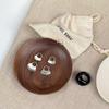 Outono e inverno Novo Sophie Buhai simples para combinar com tudo formato de leque folha de ginkgo pequenos brincos argola brincos blogueira febre mesmo estilo