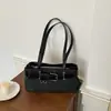 Bolso Tote con Textura Tejida Primavera/Verano 2026 para Mujer Ola Abertura Superior Correa Delgada al Hombro Bolso Grande de un Solo Hombro Estilo Suave para Viajes Diarios