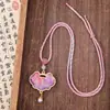 Novo pingente de colar de brocado Song tradicional com borboleta e lótus estilo chinês, produto acabado DIY, chaveiro de bolsa, broche de cheongsam, acessório de corrente para suéter